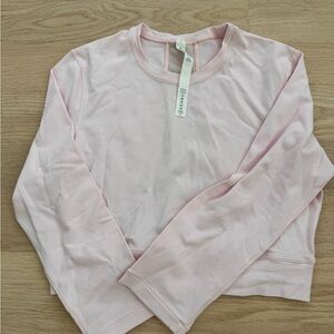 Light Pink cropped 3/4 sleeve Top